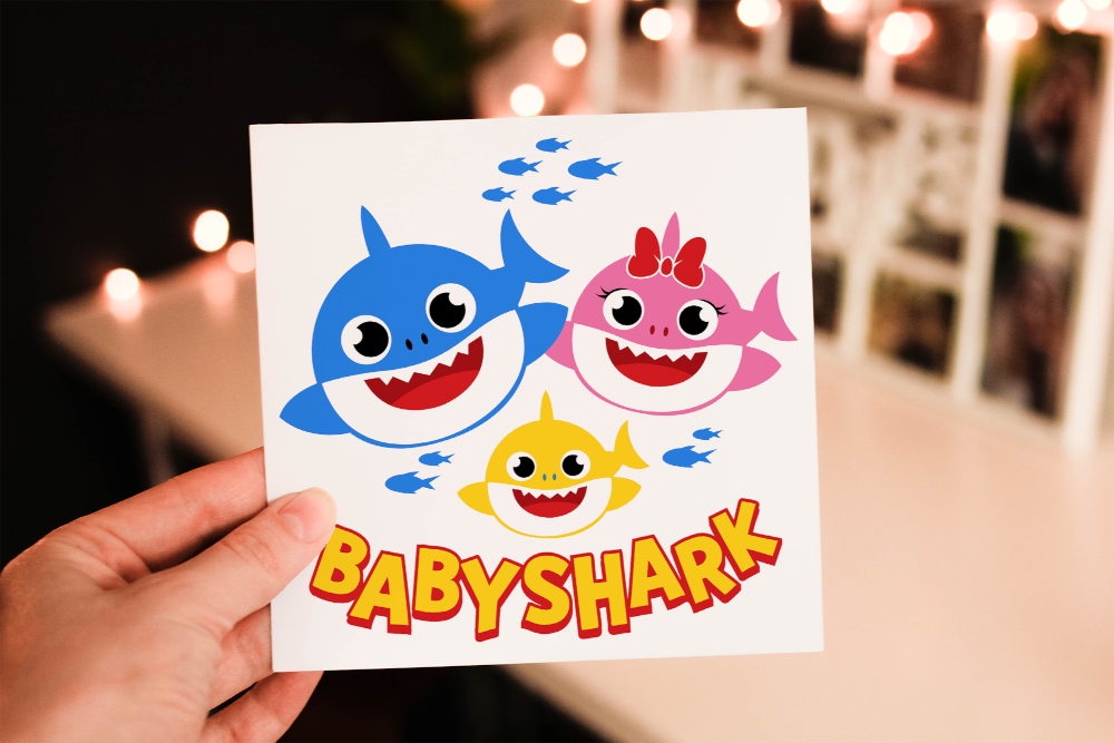 Baby Shark Granddaughter Birthday Card, Card for Granddaughter